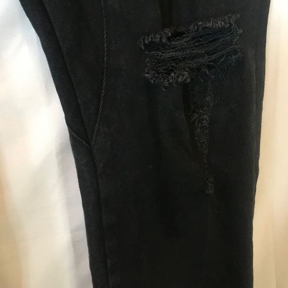 Zanerobe  Slingshot Denimo Black Button Fly Distressed Denim Jogger 32 - Picture 8 of 16